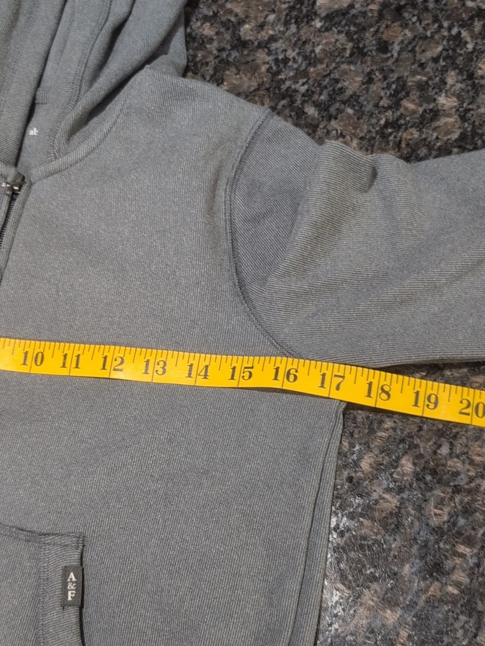 abercrombie kids Charcoal Gray Hooded Zip Jacket